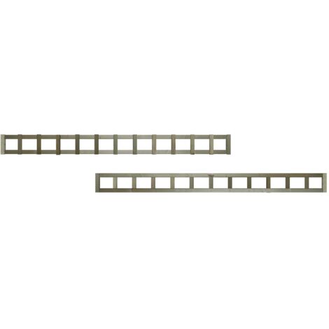 Premier 6ft x 0.5ft Flat Top Standard Square Garden Trellis Panel