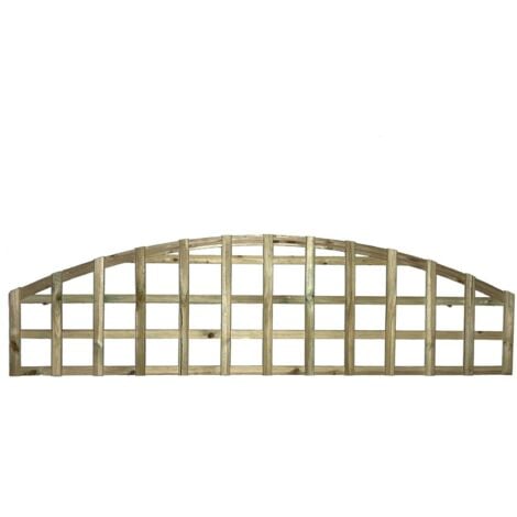 PREMIER GARDEN SUPPLIES 1ft Arch Top Standard Square Trellis Panel