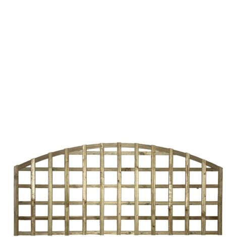 PREMIER GARDEN SUPPLIES Premier 6ft x 2ft Arch Top Standard Square Trellis Panel