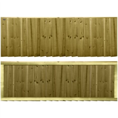 PREMIER GARDEN SUPPLIES 2ft Feather Edge Fully Framed Garden Fence Panel