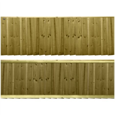 Premier 6ft x 2ft Feather Edge Semi-Braced Garden Fence Panel