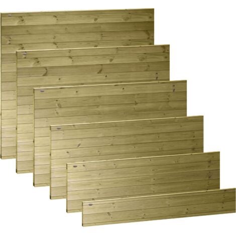 PREMIER GARDEN SUPPLIES 2ft Horizontal Ultimate Tongue & Groove Garden Fence Panel