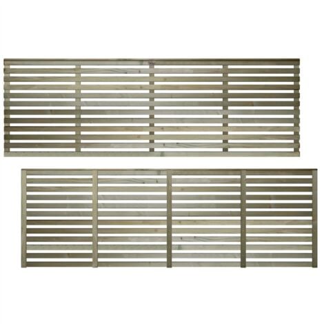 PREMIER GARDEN SUPPLIES Premier 6ft x 2ft Vogue Horizontal Venetian Slatted Trellis Panel