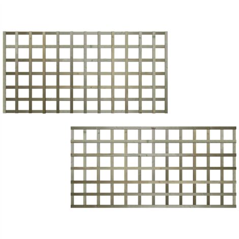 Premier 6ft x 3ft Flat Top Standard Square Garden Trellis Panel