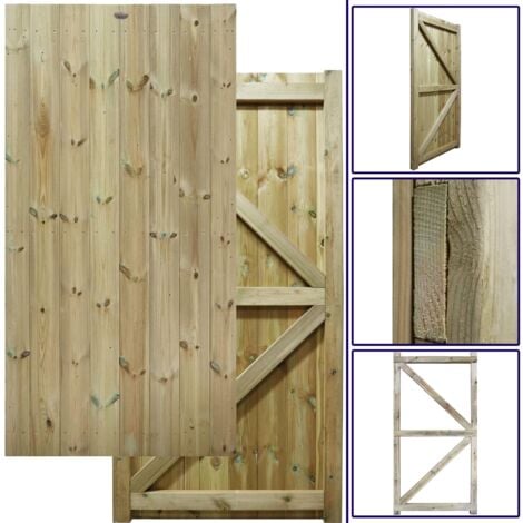 PREMIER GARDEN SUPPLIES Premier 6ft x 3ft Heavy Duty H-Frame Tongue & Groove Gate