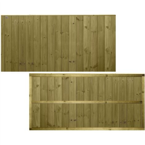 PREMIER GARDEN SUPPLIES Premier 6ft x 3ft Vertical Ultimate Tongue & Groove Garden Fence Panel