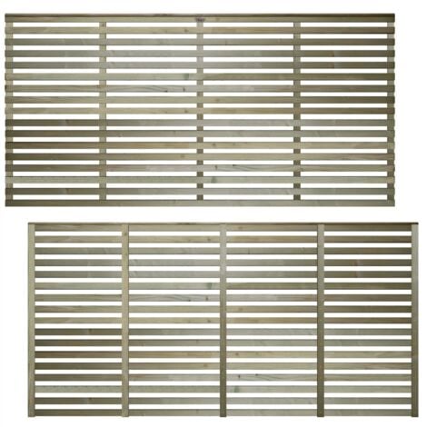 Premier 6ft x 3ft Vogue Horizontal Venetian Slatted Trellis Panel