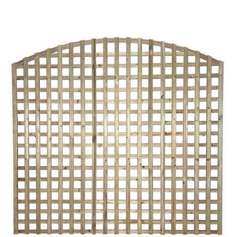 PREMIER GARDEN SUPPLIES Premier 6ft x 5ft Arch Top Privacy Square Trellis