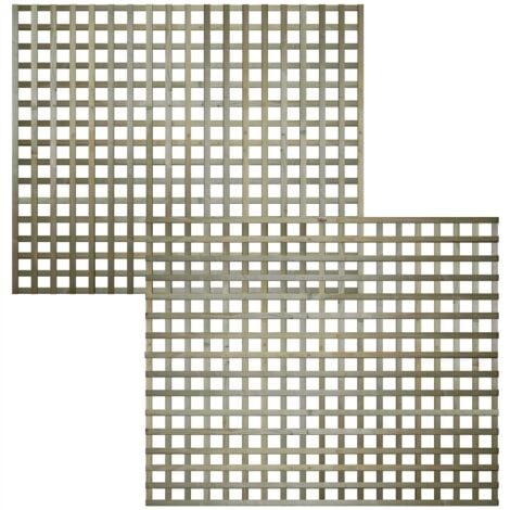 PREMIER GARDEN SUPPLIES 1ft Flat Top Privacy Square Garden Trellis Panel