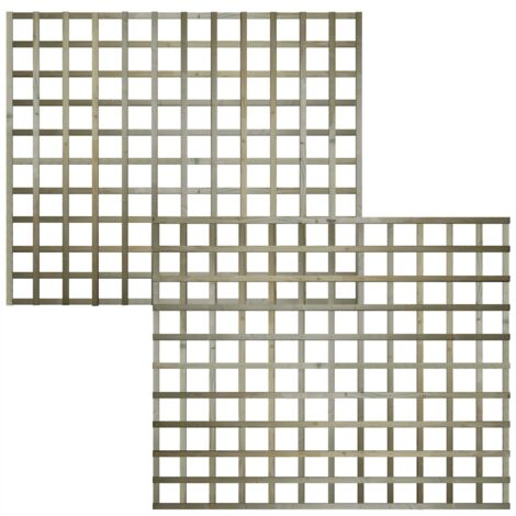 Premier 6ft x 5ft Flat Top Standard Square Garden Trellis Panel