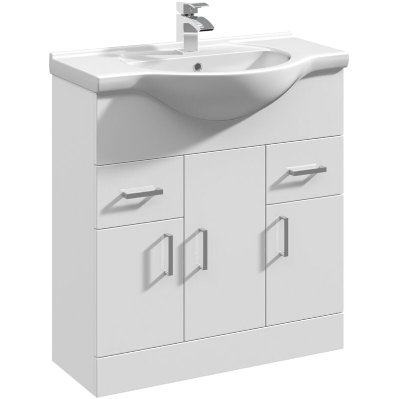 Mayford Bathroom Vanity Unit with Basin 750mm Wide - 1 Tap Hole - Nuie