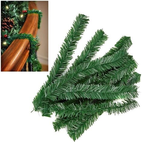 PREMIER DECORATIONS Premier Artificial Tree Christmas Garland Decoration Wire Ties - Green - 10 Pack