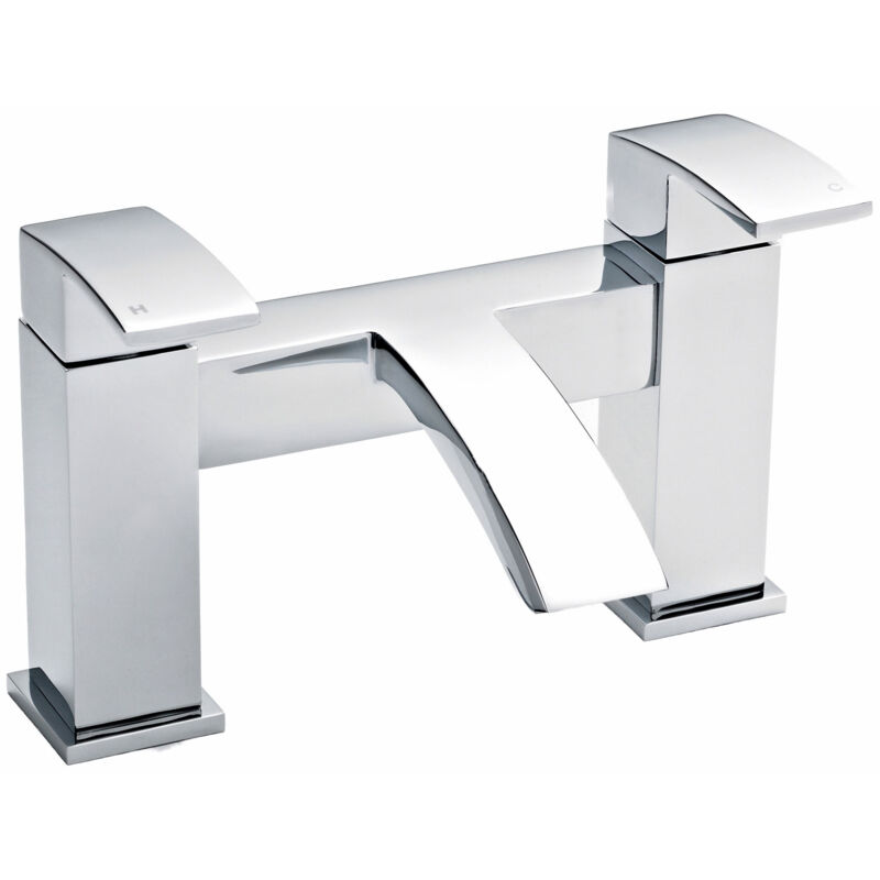 Vibe Bath Filler Tap Pillar Mounted - Chrome - Nuie