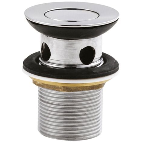 Premier Flip Top Stainless Steel Basin Waste Chrome - Slotted