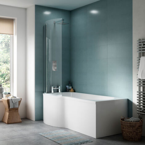 Nuie 700mm P Shape End Bath Panel - WBP201