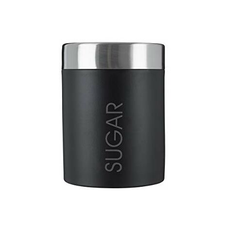 Nero Premier Housewares 0508677 Barattolo per Zucchero Coperchio in Acciaio Inox Satinato 