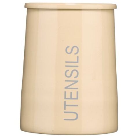 Premier Housewares 0508878 Contenitore Conico per Utensili, Crema
