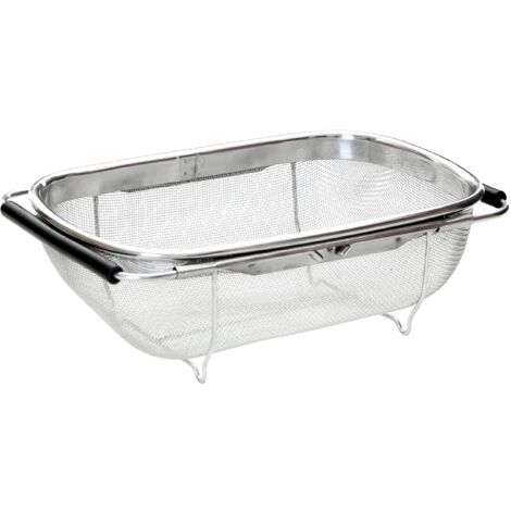 Premier Housewares 0509300 Scolapiatti con manici, Acciaio inossidabile