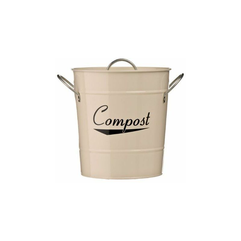 Premier Housewares - 0510015 Bac à Compost en Acier Galvanisé Crème