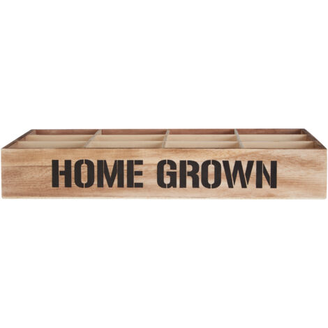 Premier Housewares 12 Compartments Herbs & Seed Crate