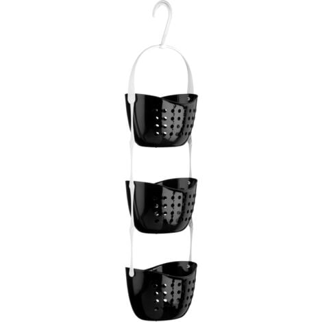 Black shower caddy