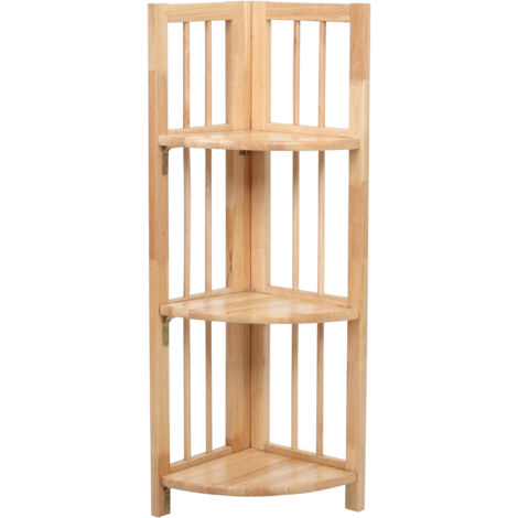 Premier Housewares 3 Tier Natural Box Frame Corner Unit