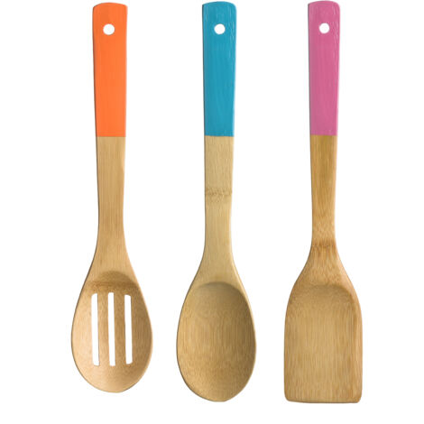 Premier Housewares 3pc Bamboo Kitchen Utensil Set