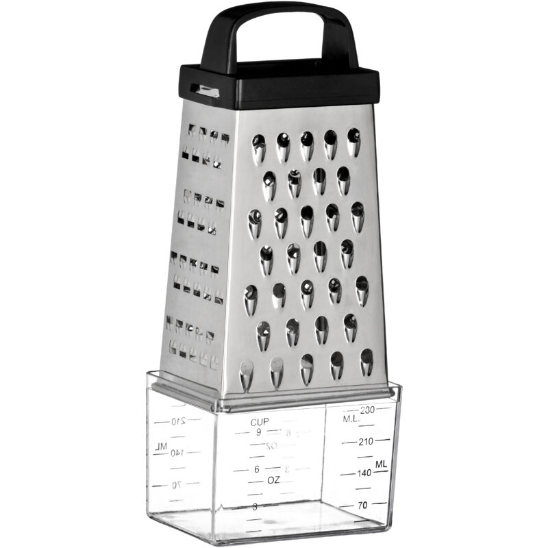 Interiors By Premier Versatile 4 Sided Grater With Collection Department, 4 Sided Stainless Steel Grater, Sturdy Cheese Grater
