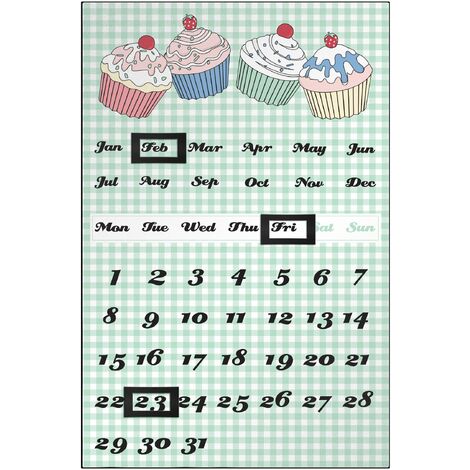Premier Housewares 5018705706269 Calendario Magnetico Cupcake, Verde