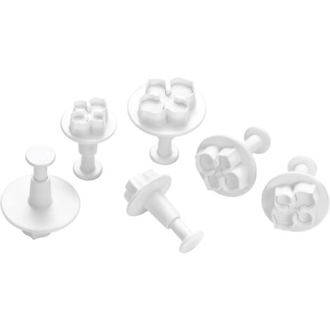 Premier Housewares 6pc White Flower Cutter Set