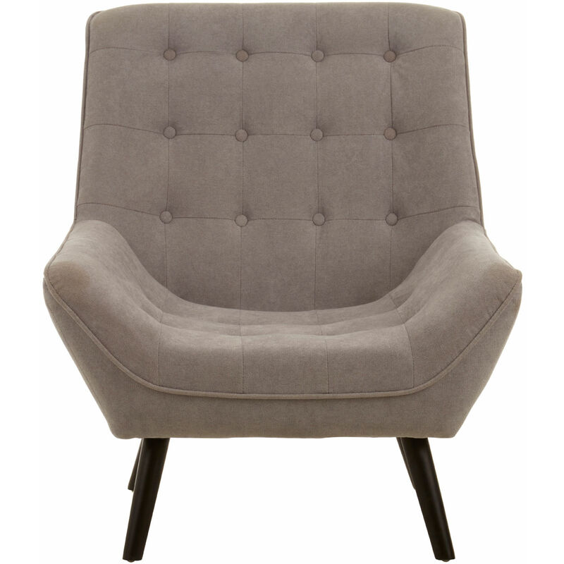 Accent Chairs For Living Room Grey Chairs Occasional Chairs With Grey Linen Grey Bedroom Chair Grey Armchair w83 x d83 x h93cm - Premier Housewares