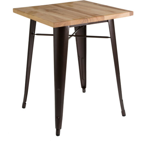 Premier Housewares ALDGATE MET TABLE ASH TOP