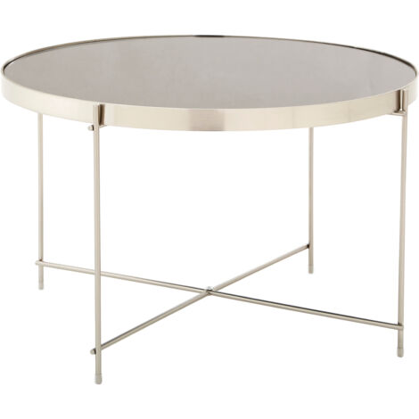 Premier Housewares Allure Large Grey Mirror Side Table