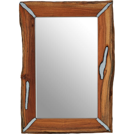 Premier Housewares Almora Natural Wood Wall Mirror