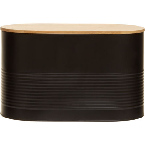 Premier Housewares Alton Black Bread Bin