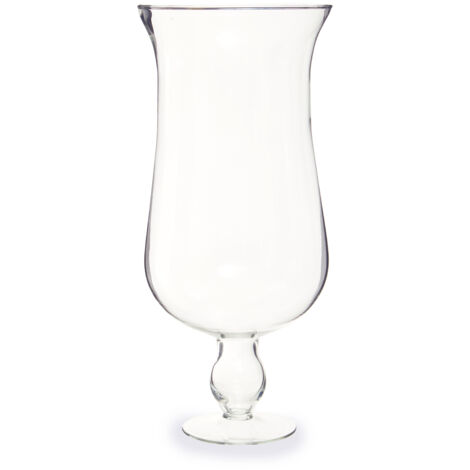 Premier Housewares Ambra Clear Glass Fluted Vase