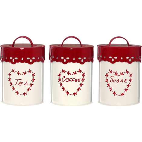 Premier Housewares Anglaise Tea, Coffee & Sugar Canister Set