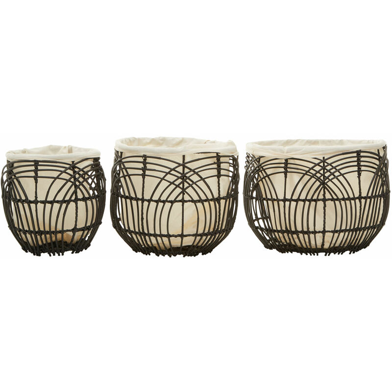 Arles Set of 3 Rattan Baskets - Premier Housewares