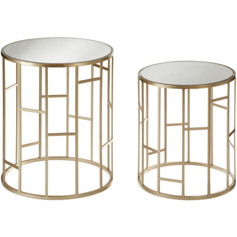 Premier Housewares Avantis Asymmetrical Frame Set of 2 Tables