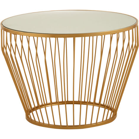 Premier Housewares Avantis Gold Finish Tapered Design Side Table