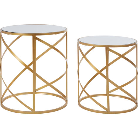 Premier Housewares Avantis Set of 2 Loop Design Side Tables