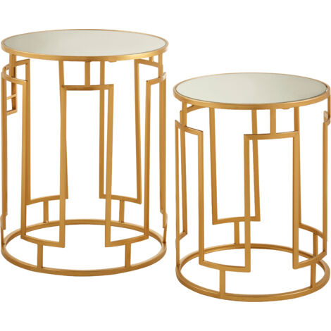 Premier Housewares Avantis Set of 2 Rectangular Side Tables