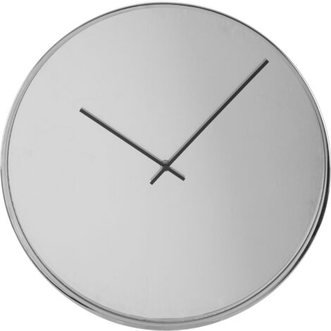 Premier Housewares Bailie Chrome/Mirror Wall Clock