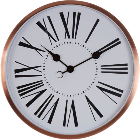 Premier Housewares Baillie Rose Gold Wall Clock