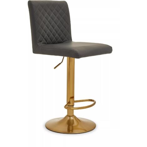 Grey and rose discount gold bar stools