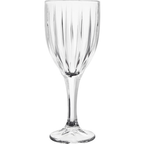 Premier Housewares Beaufort Crystal Clear Wine Glasses - Set of 4