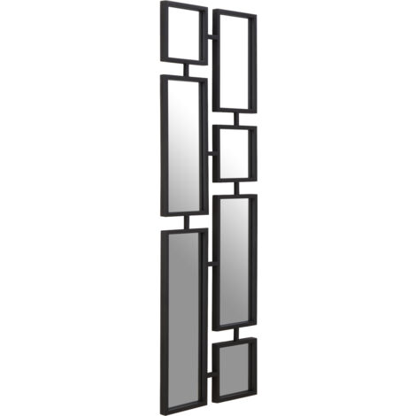 Premier Housewares Beauly Black Finish Iron Wall Mirror
