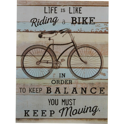 Premier Housewares Bike Wall Plaque