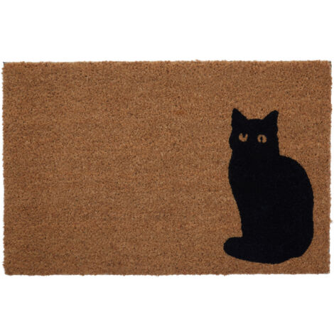 Premier Housewares Black Cat Doormat