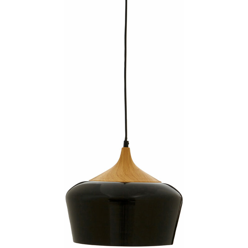 Premier Housewares - Black Finish Pendant Light Modern Elegant Ceiling Light Chandelier 30 x 30 x 120